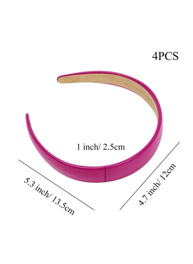 ووفوووفو عصابات رأس جلدية مقاس 1 بوصة للنساء، عصابات شعر ناعمة غير قابلة للانزلاق من مادة البولي يوريثين، عصابات شعر أنيقة وجذابة للنساء، إكسسوارات شعر - Image 1