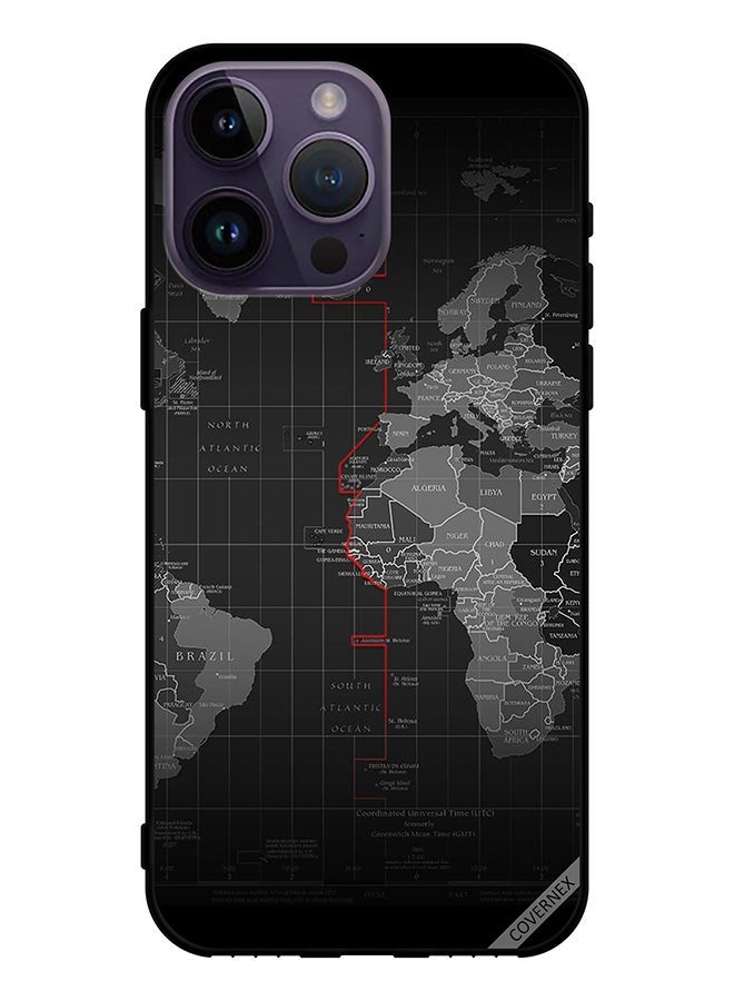 Covernex Protective Case Cover For Apple iPhone 14 Pro Max World Map - Image 1