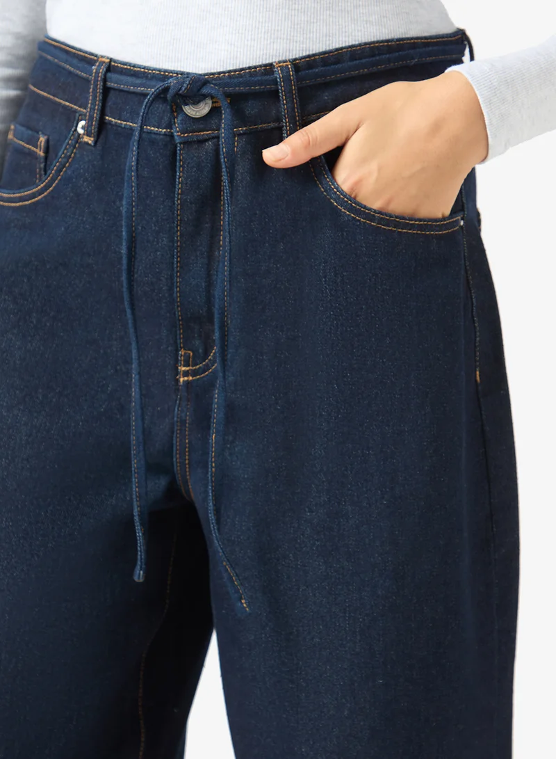 Vero Moda  Mid-Rise Wide Belted Jeans for Women | Best Price UAE