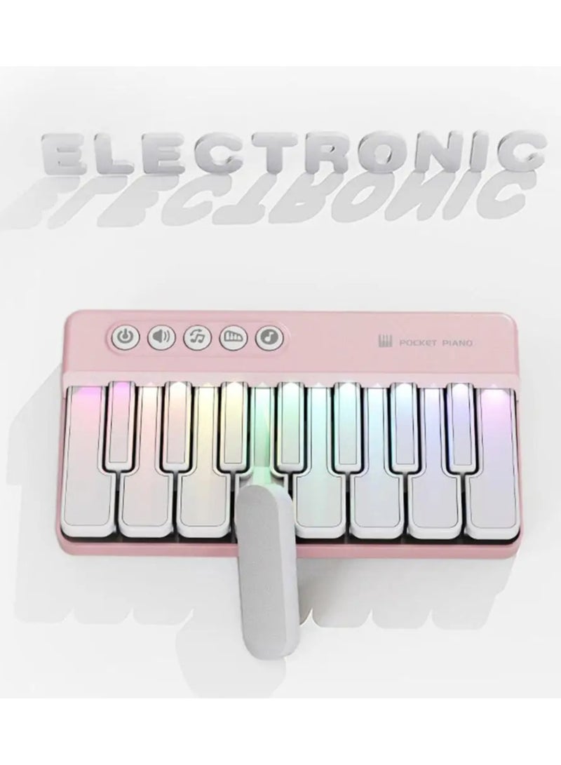 Electronic مفتاح بيانو إلكتروني ملون LED للأطفال على شكل رسوم متحركة ولوحة مفاتيح موسيقى للأطفال آلة موسيقية تعليمية هدية للأطفال - Image 2