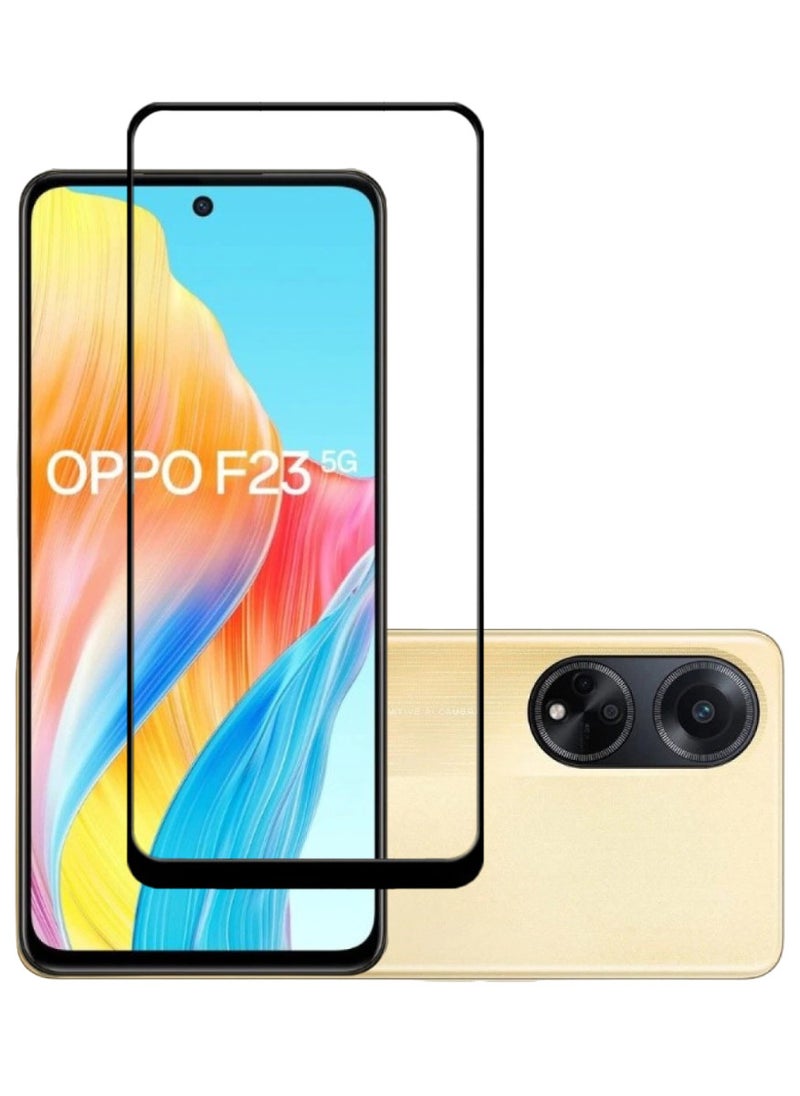 ACLIX 2 Pieces Antistatic ESD Dustproof Premium Quality High Definition Tempered Glass Screen Protector Designed For Oppo F23 - Image 1