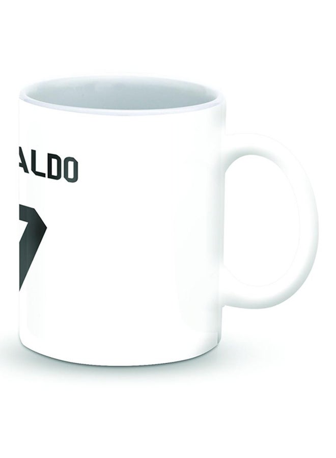 Phone Planet Premium Ronaldo Real Jersey Designer Mug Black/White 325ml  - Image 2
