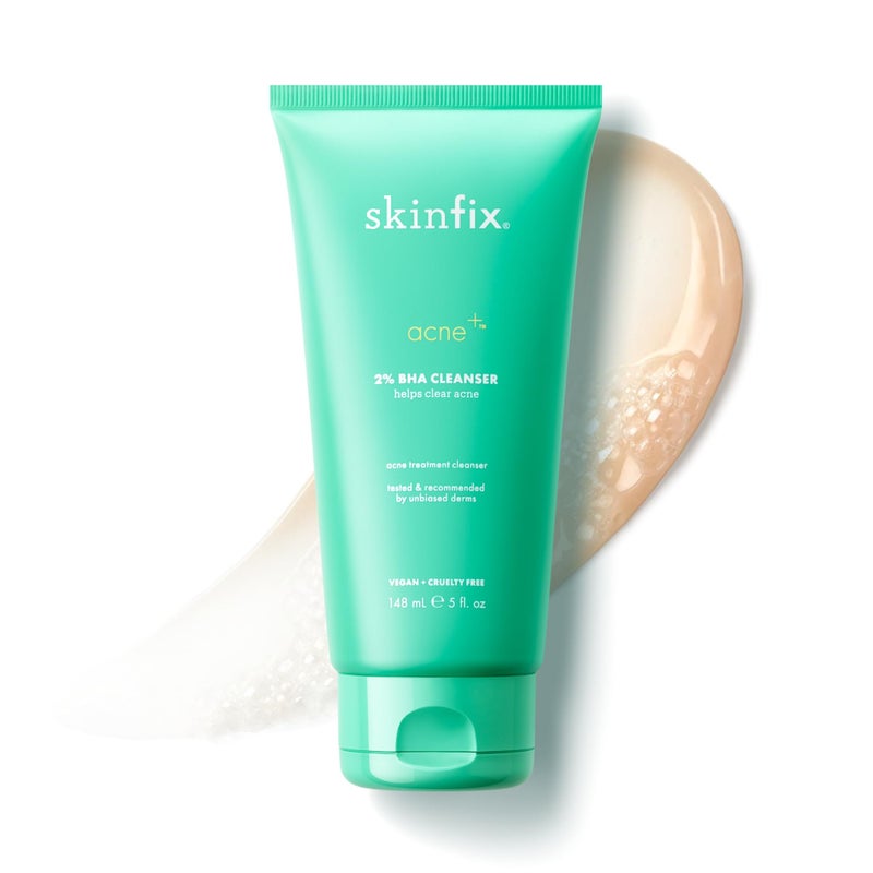 Skinfix 2% BHA Cleanser - 5 oz - Clears Acne Blemishes & Blackheads - Safe for All Types of Acne - Fragrance Free - Vegan, Cruelty Free - Image 1