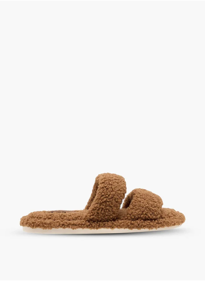 لو كونفورت Women's Faux Fur Bedroom Slippers