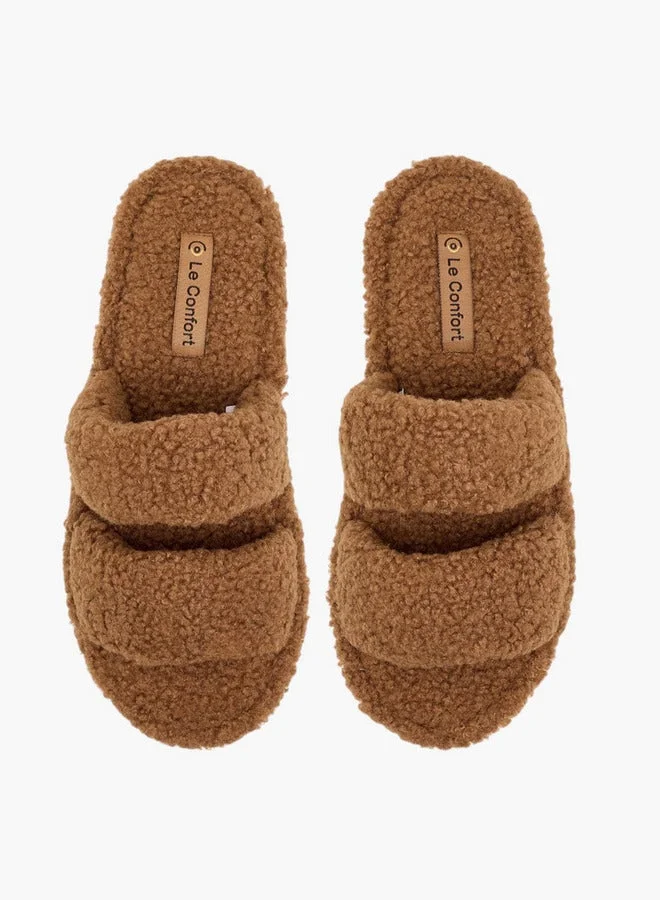 لو كونفورت شبشب نسائي فرو صناعي للمنزل