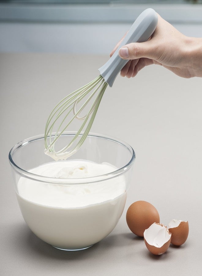 Zeal Stick Non-Scratch Double Headed Balloon Whisk, Silicone, Duck Egg Blue, 26 cm - Image 2