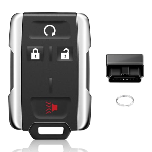 Nrgedzam 4 Buttons Keyless Entry Remote Key Fob Replacement for 20142018 Chevy Silverado GMC Sierra 1500 2500 3500 20152021 GMC Canyon Chevrolet Colorado 1PCS - Image 1