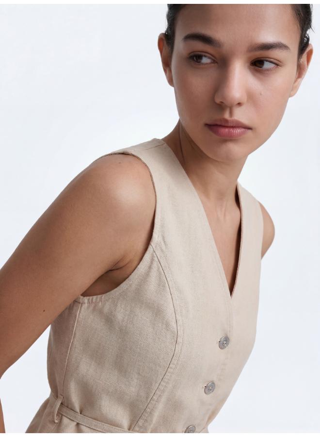 ONLY Sleeveless Belted Waistcoat - Image 4