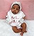 KOKOMANDY 19 inch Reborn Baby Dolls Black Girl African American Silicone Reborn Doll Realistic Newborn Weighted Baby Doll That Look Real Toddler Kids Birthday Gifts Dolls Toys Accessories - Image 5