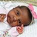 KOKOMANDY 19 inch Reborn Baby Dolls Black Girl African American Silicone Reborn Doll Realistic Newborn Weighted Baby Doll That Look Real Toddler Kids Birthday Gifts Dolls Toys Accessories - Image 2