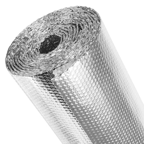 fowong Reflective Window Insulation Roll, 36" x 10 Ft Window Insulation for Winter, Weatherproofing Aluminum Foil Bubble Thermal Bubble Shield for RV, Roof, Garage Door - Image 1