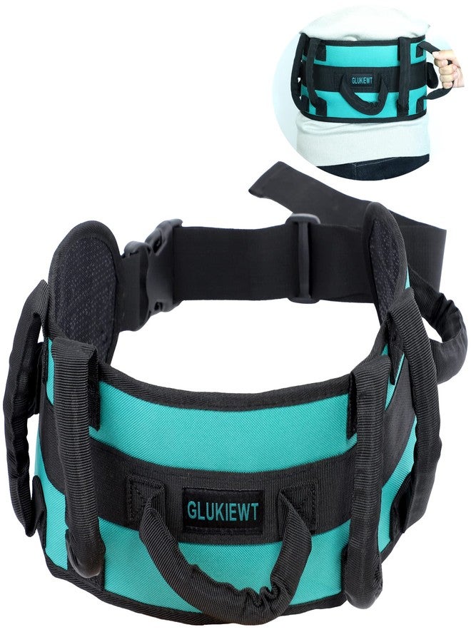 GLUKIEWT Gait Belts for Seniors Transfer Belt with Padded Handle Widen Non Slip Gate Belt for Lifting Elderly & Patient Medical Aid Walking Gait Belt with Quick Release Buckle Fit for 33.5" -55" Waist - Image 1