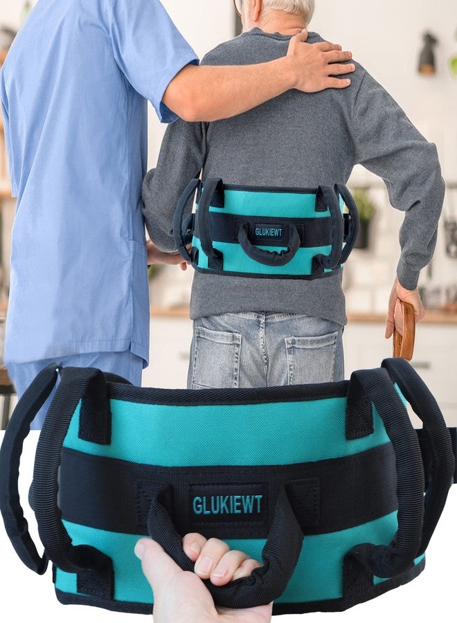 GLUKIEWT Gait Belts for Seniors Transfer Belt with Padded Handle Widen Non Slip Gate Belt for Lifting Elderly & Patient Medical Aid Walking Gait Belt with Quick Release Buckle Fit for 33.5" -55" Waist - Image 3