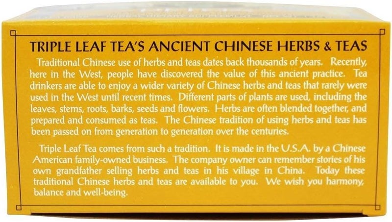 Triple Leaf Tea شاي الأعشاب الطبيعي ثلاثي الأوراق، ديتوكس 20 كيس (عبوة من 2) - Image 5