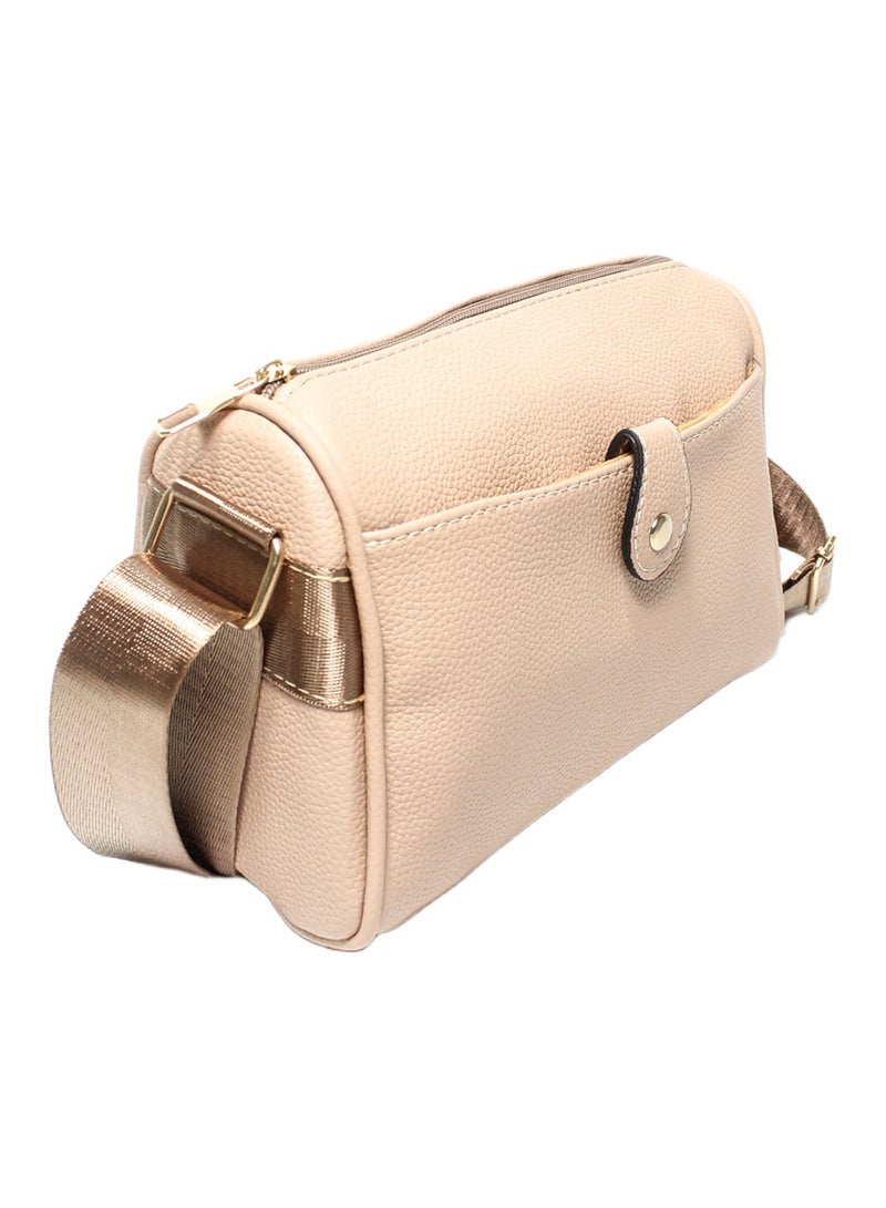 Glitter Women Hand Bag - Beige - Image 1