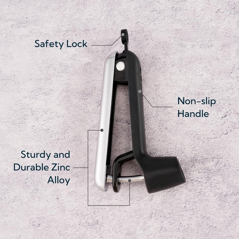 KITCHENDAO Cherry Pitter Tool, Larger Cross-Pitting Head, Cherry Core Remover with Safety Lock, Sturdy Zinc Alloy Handle, Dishwasher Safe(Black) - Image 4
