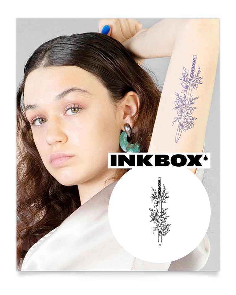 Inkbox Temporary Tattoos SemiPermanent Tattoo One Premium Easy Long Lasting WaterResistant Temp Tattoo with For Now Ink Lasts 12 Weeks Pavan 5 x 2 in