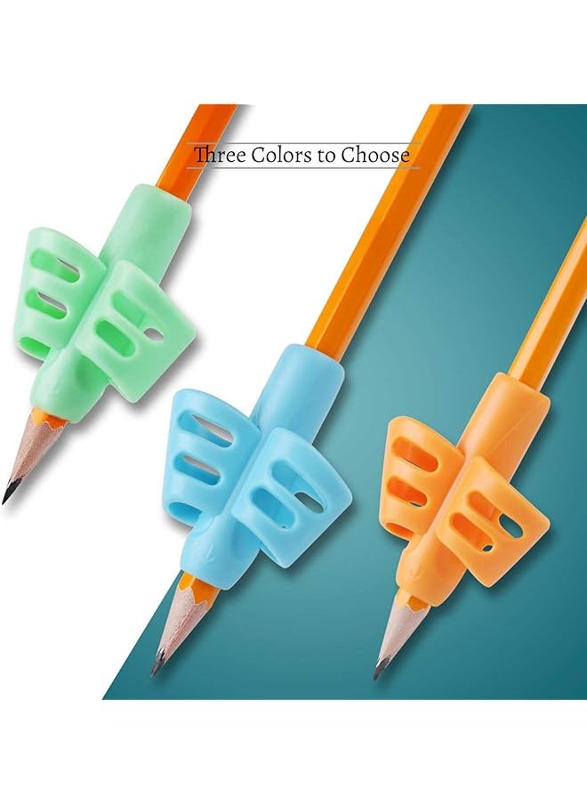 erorex - Pencil Grips Pencil Grips For Kids Handwriting Children Pen Writing Aid Grip Set Posture Correction Tool For Kids Preschoolers Children Hollow Ventilation Design 3 Pack - Image 1