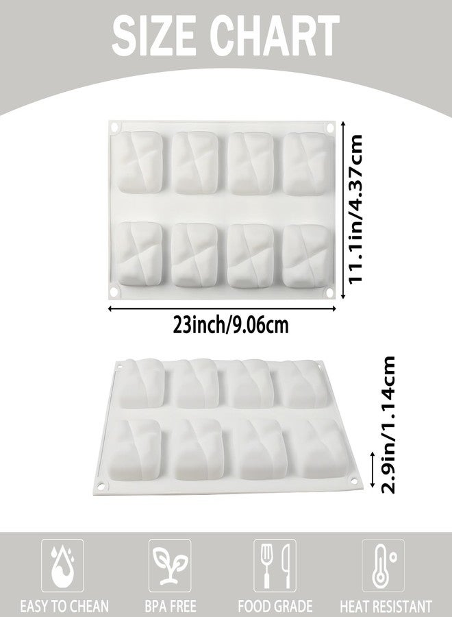 Vrthske Silicone Stone Shaped Molds, 8-Cavity Stone Chocolate Molds for Candy, Jelly, Cookie, Ice Cube, Cake and Cupcake Decoration, 11.61 x 6.77 x 0.98 inches - Image 2