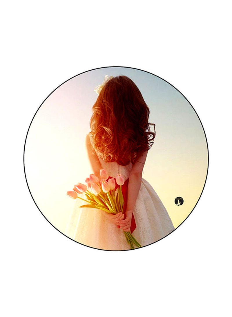 RKN A Girl Printed Mouse Pad Multicolor 