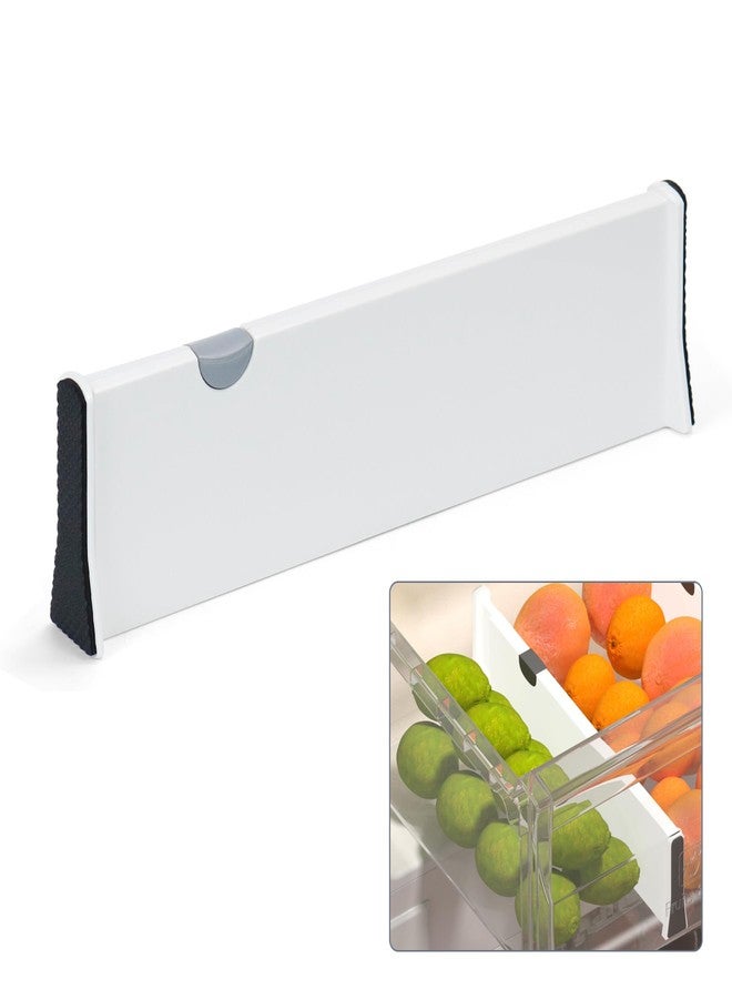 Flamorrow Refrigerator Dividers Organizer, 5" High Adjustable Drawer Divider, Expandable Separators Tidy Organizer from 14.9-21" for Home, Kitchen, Fridge, Office Supplies, Storage - Image 1