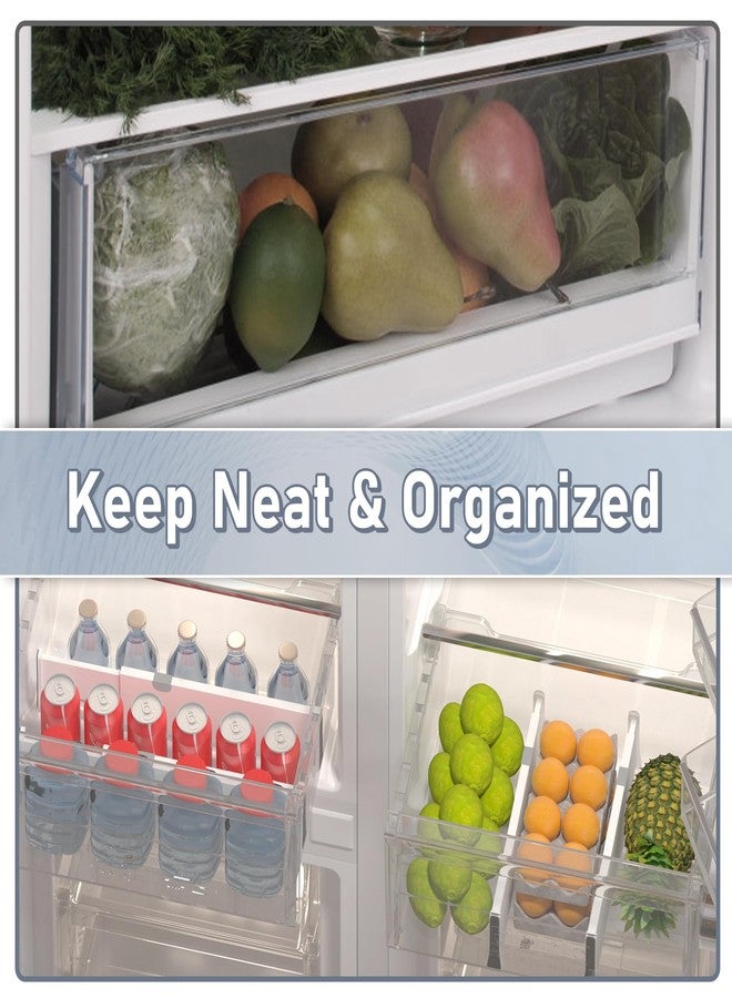 Flamorrow Refrigerator Dividers Organizer, 5" High Adjustable Drawer Divider, Expandable Separators Tidy Organizer from 14.9-21" for Home, Kitchen, Fridge, Office Supplies, Storage - Image 5