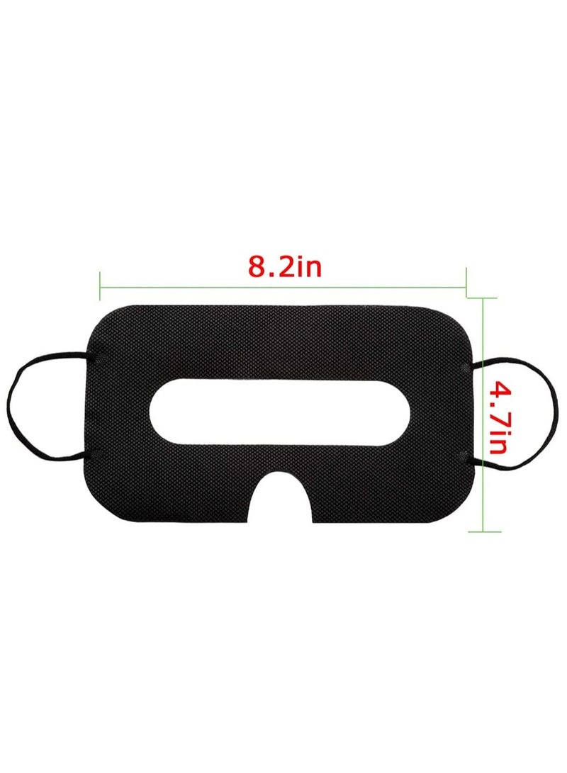 erorex Disposable VR 50 Pack Universal Cover VR Mask VR Eye Cover VR Pads for for Steam Valve Black  - Image 4