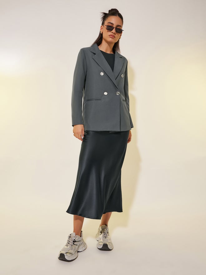Take Two Take Two Solid Long Sleeve Regular Fit Blazer  - Image 2