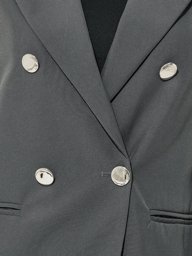 Take Two Take Two Solid Long Sleeve Regular Fit Blazer