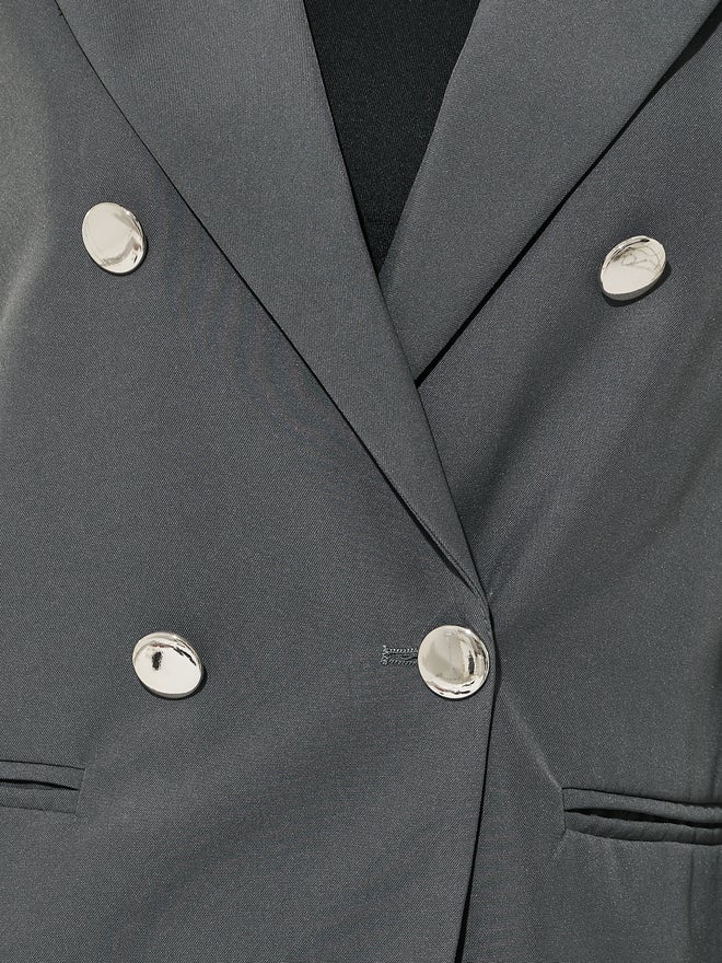 Take Two Take Two Solid Long Sleeve Regular Fit Blazer  - Image 3