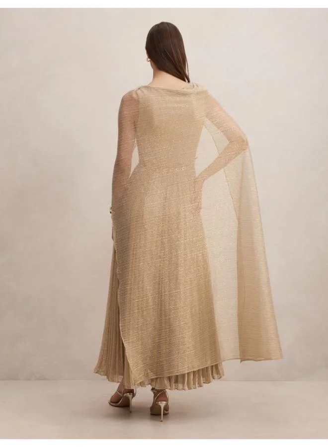 Forever New Agnes Cape Plisse Maxi