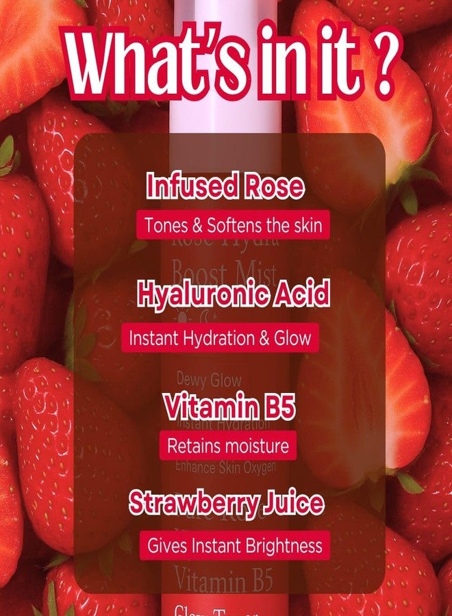 Mu Rose Hydra Boost Face Toner| for Glowing, Brighter and Hydrated Skin| with Hyaluronic Acid, Vitamin B5 and Rose Water | 100% Natural | Soothing and pore tightening | For all skin type (Rose) - Image 5