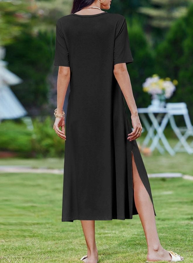 Tepveisoy Women's Fashion Summer Dresses Casual Beach Dresses One Piece Dress Slim Holiday Dress  - Image 2
