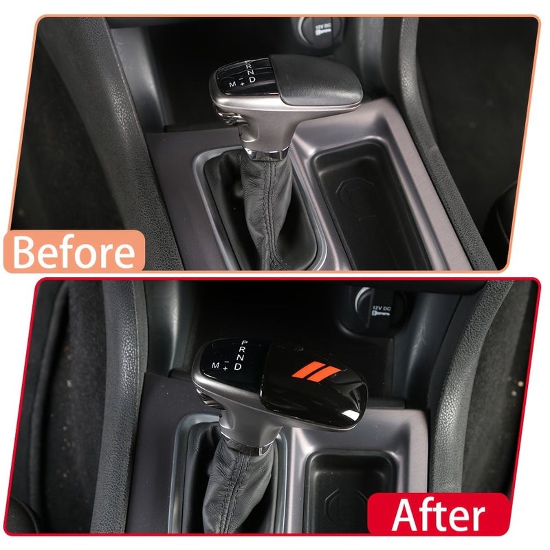 Gear Knob Cover Trim Light Blue For Dodge Challenger 2015 And Above Durango 2018 And Above Charger 2015 And Above - Image 3