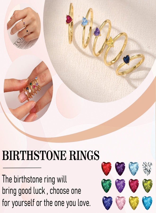 Btysun Gold Rings for Women - August Birthday Peridot Birthstone Jewelry - Adjustable Anniversary Wedding Gifts for Wife, Mom, Her - Image 5