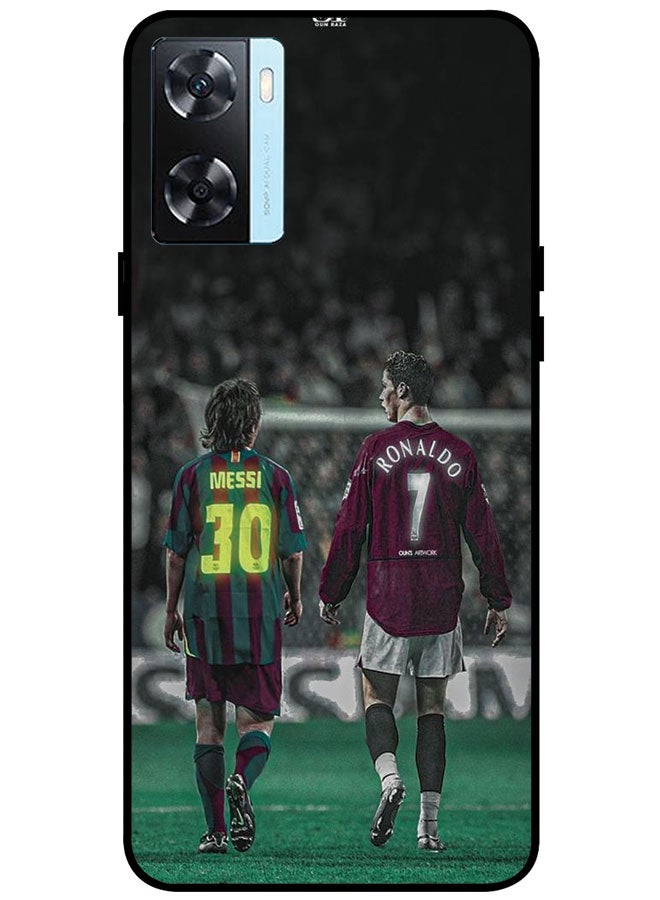 EYE CATCH Protective Case Cover for OnePlus N20 SE Smart Series Printed Protective Case Cover for OnePlus N20 SE Messi & Ronaldo - Image 1