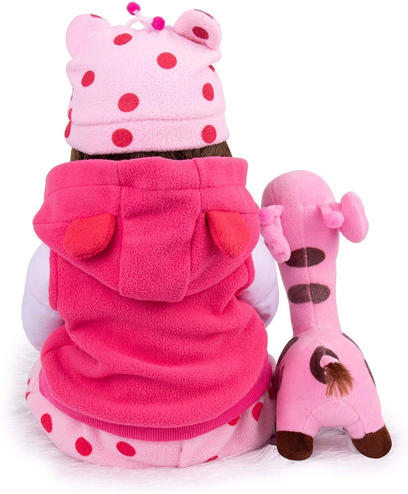 CHAREX Reborn Baby Dolls Toddler - Realistic Reborn Girl 18 inch Doll Weighted Lifelike with Soft Silicone Body Gift Set for Children Age 3+ - Image 5