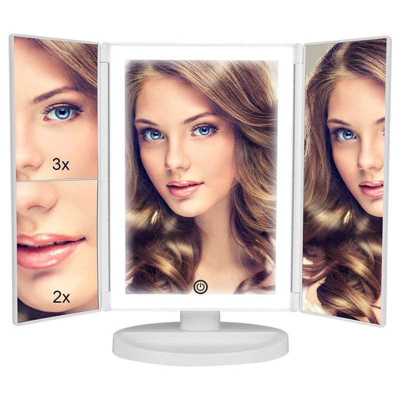 HRDR Makeup Magnifying Mirror with 3 Mode Light ONLY White - Image 2