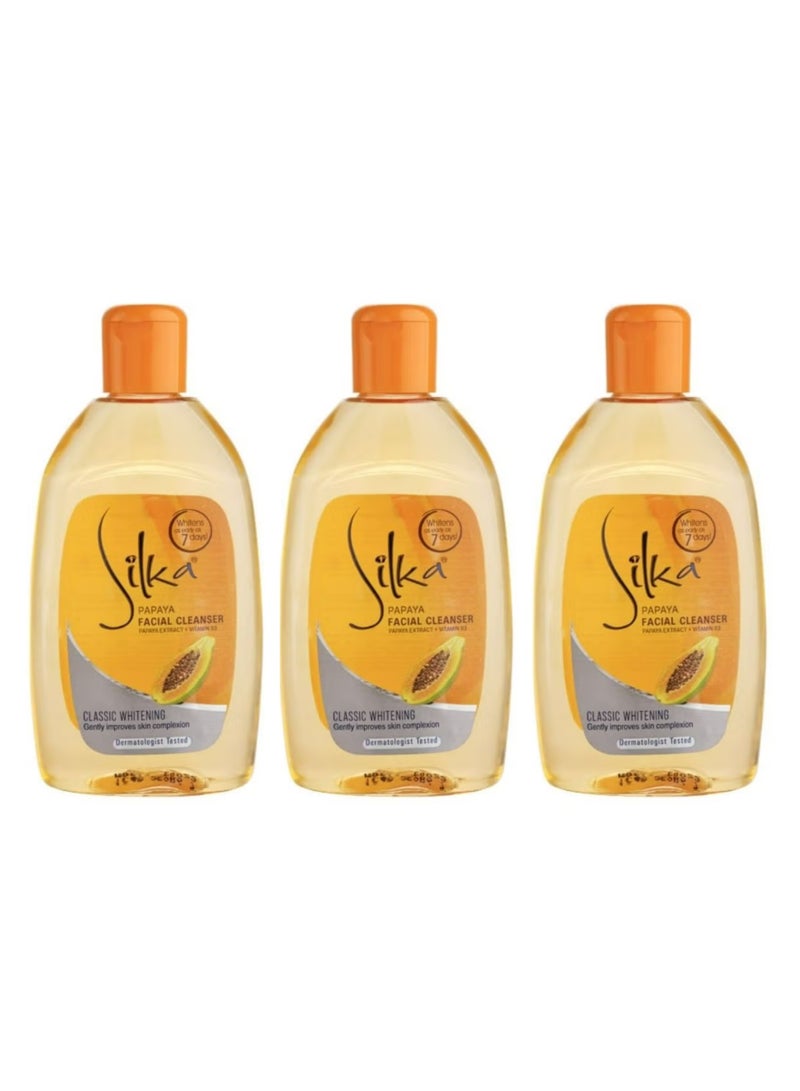 Silka 3 Piece of Papaya Facial Cleanser 150 ml  - Image 1