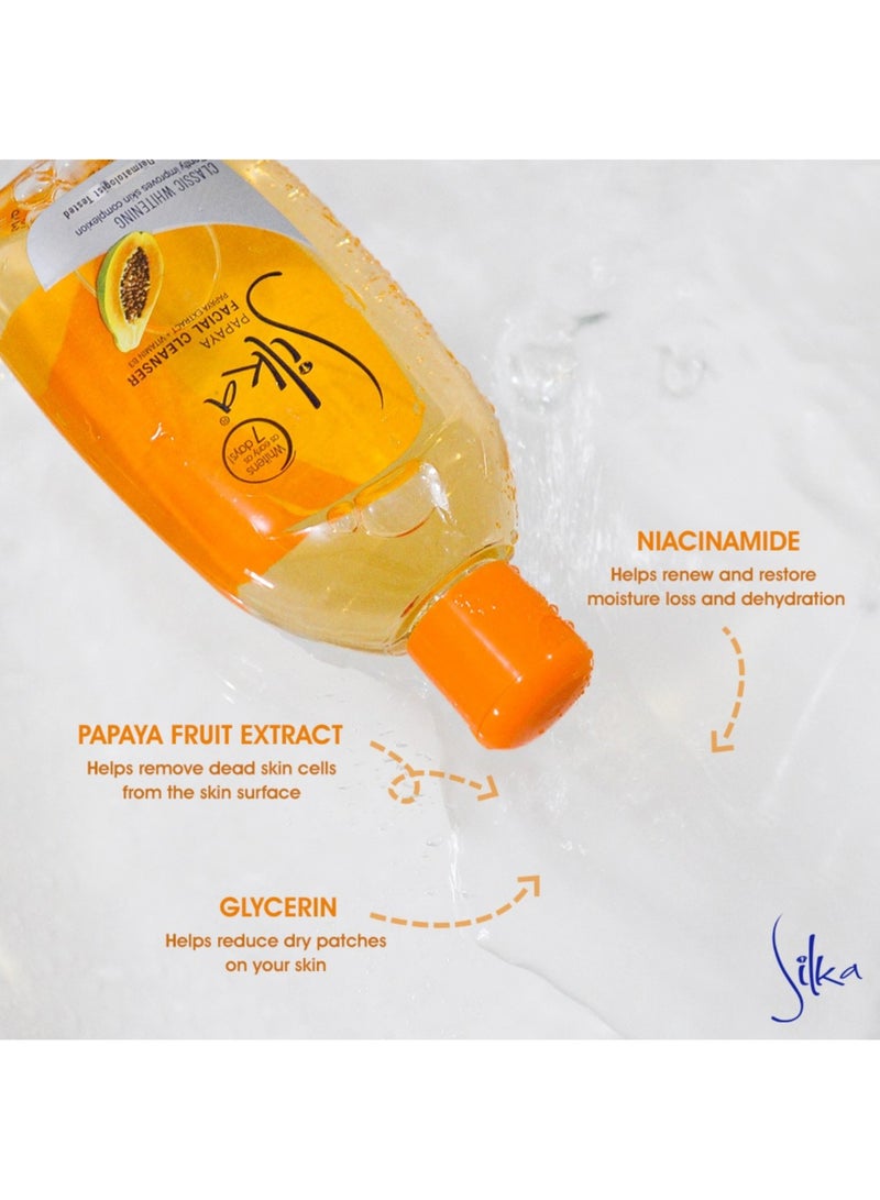 Silka 3 Piece of Papaya Facial Cleanser 150 ml  - Image 3
