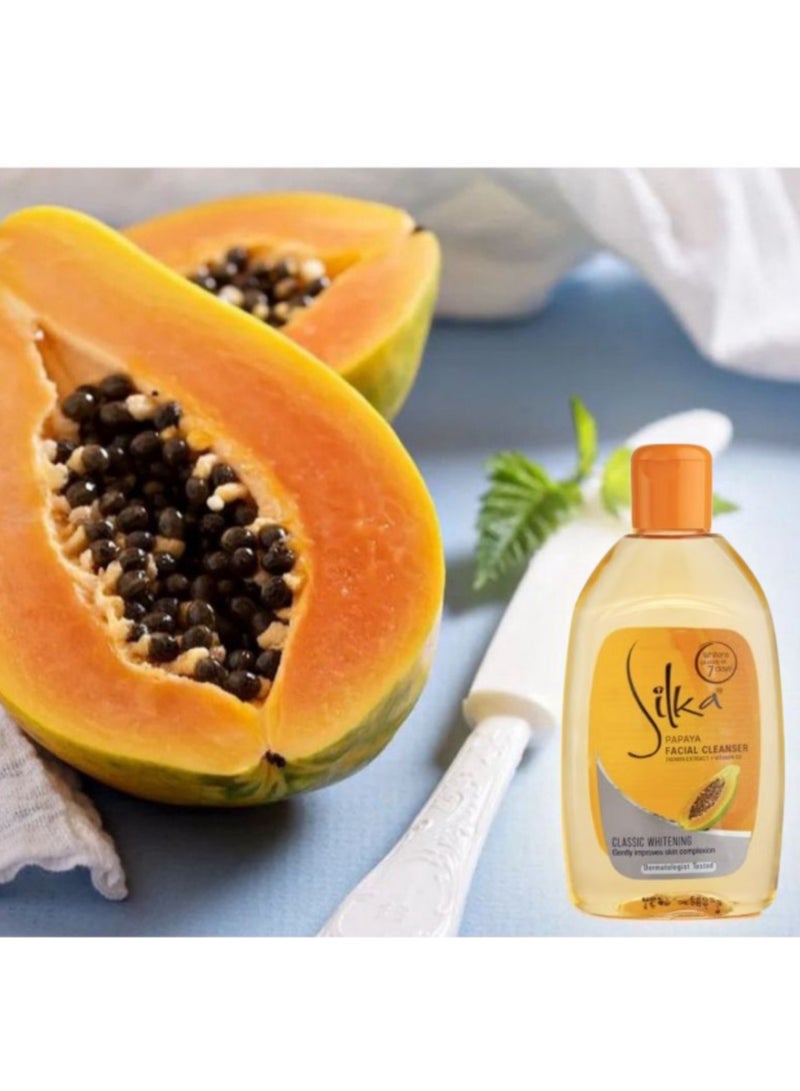 Silka 3 Piece of Papaya Facial Cleanser 150 ml  - Image 4