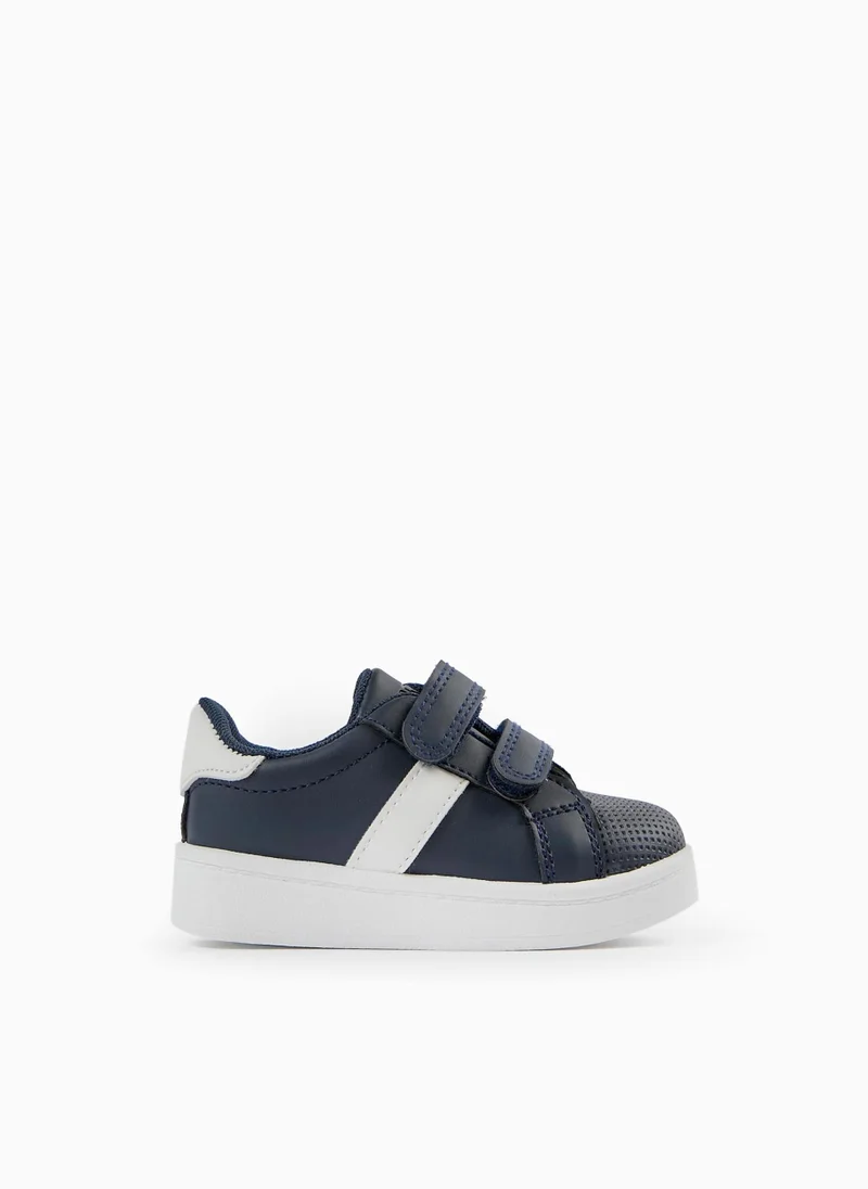 زيبي Trainers for Baby Boys, Dark Blue/White