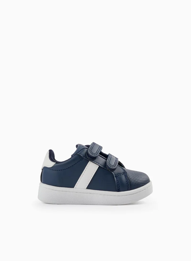 زيبي Trainers for Baby Boys, Dark Blue/White
