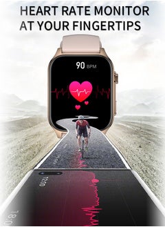 WAPIK Korean Brand X5S Smart Watch,Business Smartwatch,Waterproof Fitness Watch, Bluetooth Calling,Smart watch for Men, Zinc Alloy Vacuum Plating, Heart Rate Monitoring,Smart watch for women Gold  - Image 4