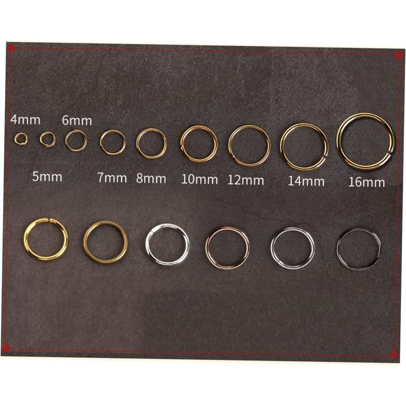 163 Pieces Iron Jewelry Making Chain Crimps Spacers DIY Earring Hoop Accessories - Image 4