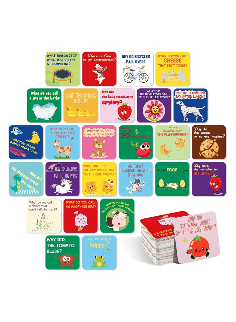 80 Joke Cards for Lunchbox Kids Cute Lunchbox Notes Inspirational and Motivational Positive Affirmations Cards Puns Cards for Teacher Kids Student Picnics Party Mini Notes Postcards