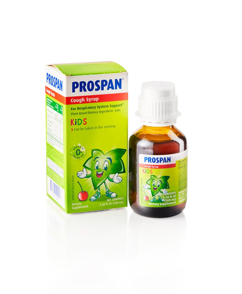 ProspanAbrilar Kids Cough Syrup Mucus with Proprietary Ivy Leaf Extract EA575 Soothes Cough Mucus Relief No Sugar NonDrowsy AlcoholFree DrugFree 100 mL