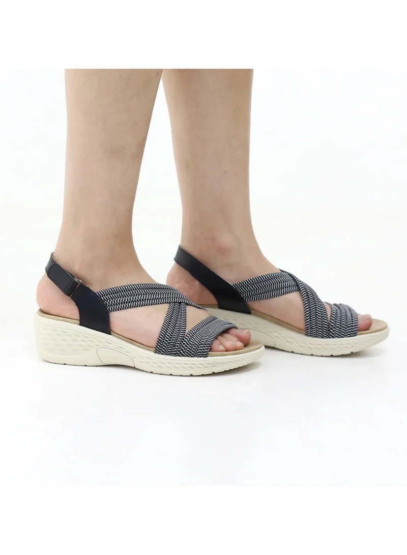 LAMARAPARIS  DUST COMFORT SANDAL WITH CRISS-CROSS WOVEN STRAPS for Women | Best Price UAE