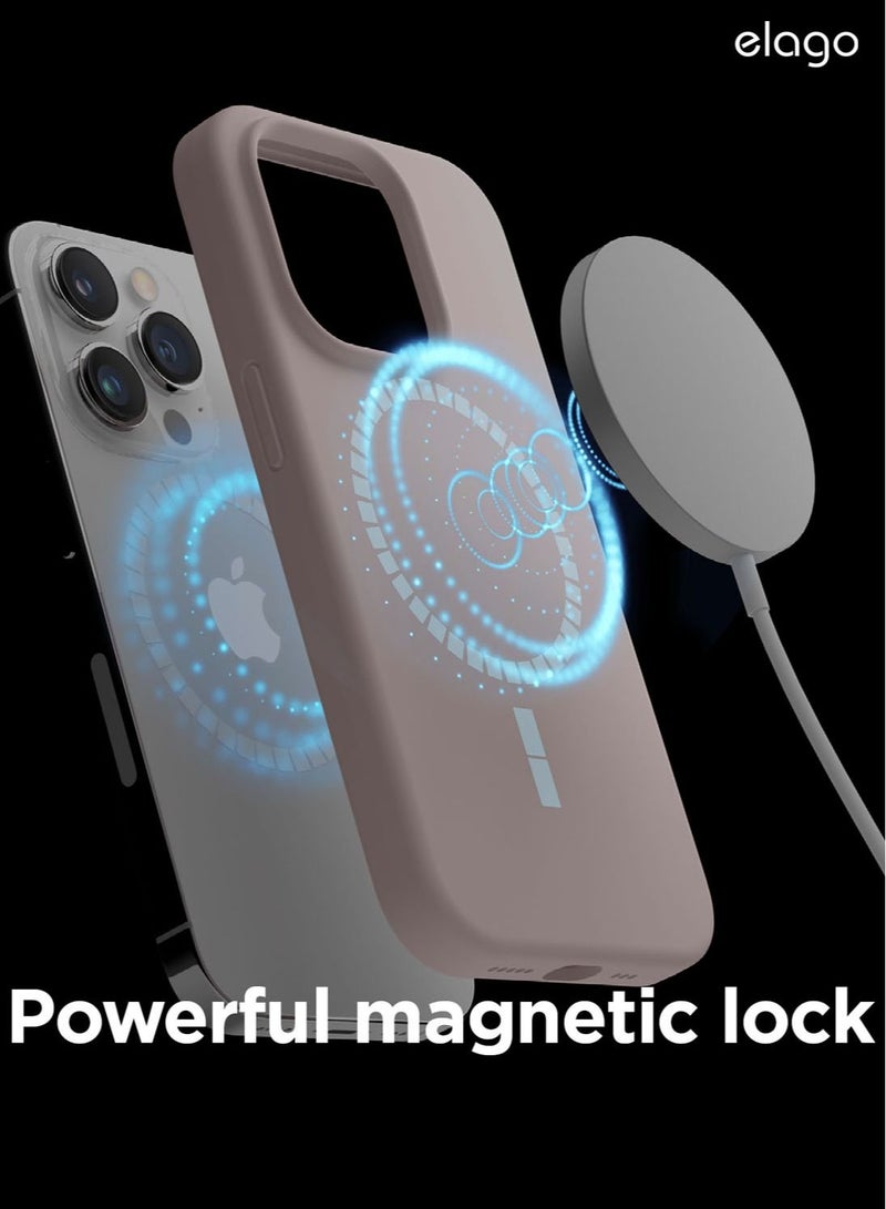 Elago Silicone Shockproof iPhone 14 Pro Max Case Cover with MagSafe - Lovely Pink - Image 3
