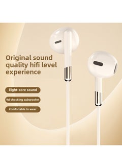 Generic 2024 Sleep Headset Wired Typec Digital Interface For Huawei Vivo Xiaomi OPPO Apple 15-Color:Bright Moon White 3.5mm Round Hole (bag)  - Image 3